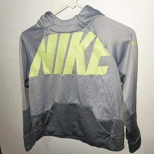 Nike Dri-Fit Youth Boys Hoodie Pullover Gray (Large / Size 10-12)